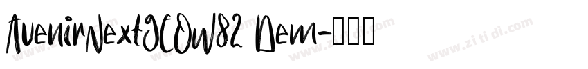 AvenirNextGEOW82 Dem字体转换